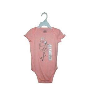 Jumping Beans Toddler Short Sleeve Flamingo Bodysuit Size 24M